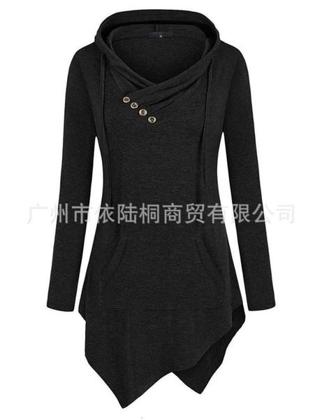 casual dresses solid color button hooded pleated pullover loose irregular cross patch for women's sweater, Black;gray
casual dresses solid color button hooded pleated pullover loose irregular cross patch for women's sweater, Black;gray