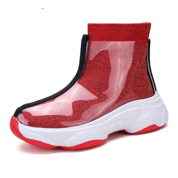 boots transparent women rain 2021 fashion non slip sock ankle woman shoes women's comfortable platform rubber, Black
boots transparent women rain 2021 fashion non slip sock ankle woman shoes women's comfortable platform rubber, Black