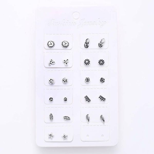 stud 11pairs /set women boho mini earrings ear charms small jewelry for piercing minimalist fashion, Golden;silver
stud 11pairs /set women boho mini earrings ear charms small jewelry for piercing minimalist fashion, Golden;silver