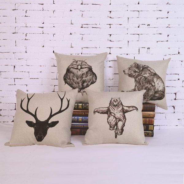 45x45cm/17.7x17.7'' sketch deer bear modern style creative cotton sofa car seat pillowcase cushion cover home decor cushion/decora
45x45cm/17.7x17.7'' sketch deer bear modern style creative cotton sofa car seat pillowcase cushion cover home decor cushion/decora