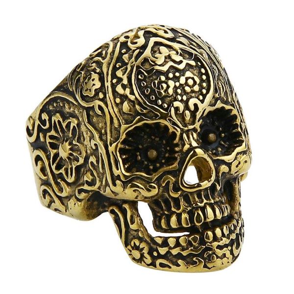 cluster rings valily fashion flower skull ring for men gold plating gothic black poker party rock biker stainless steel jewelry male gift, Golden;silver
cluster rings valily fashion flower skull ring for men gold plating gothic black poker party rock biker stainless steel jewelry male gift, Golden;silver
