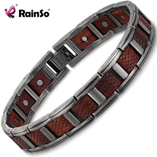 link, chain rainso 2021 zebrawood charm magnetic stainless steel bracelet bangle men's wrist for friendship outdoor gift, Black
link, chain rainso 2021 zebrawood charm magnetic stainless steel bracelet bangle men's wrist for friendship outdoor gift, Black