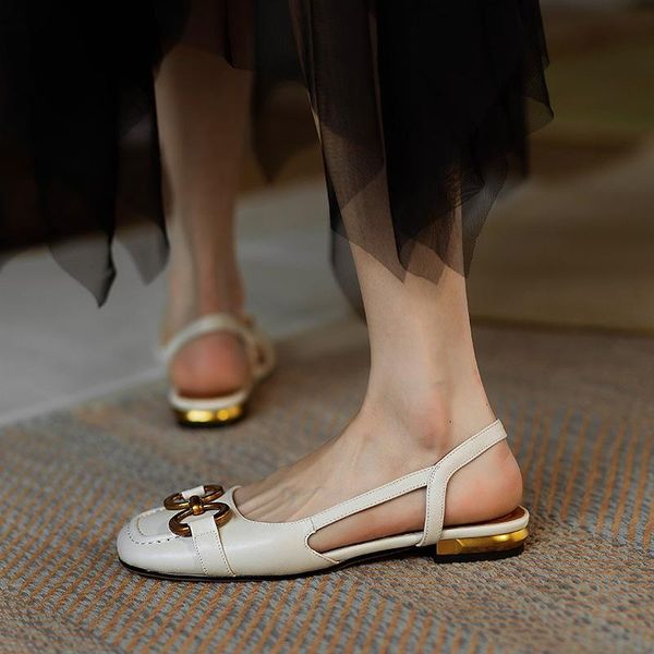 sandals french retro metal buckle baotou low heel women's shallow square head empty flat shoes in summer of 2021, Black
sandals french retro metal buckle baotou low heel women's shallow square head empty flat shoes in summer of 2021, Black