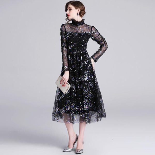 casual dresses summer mesh dress work slim fashion o-neck hollow out embroidery women a-line vintage vestidos, Black;gray
casual dresses summer mesh dress work slim fashion o-neck hollow out embroidery women a-line vintage vestidos, Black;gray