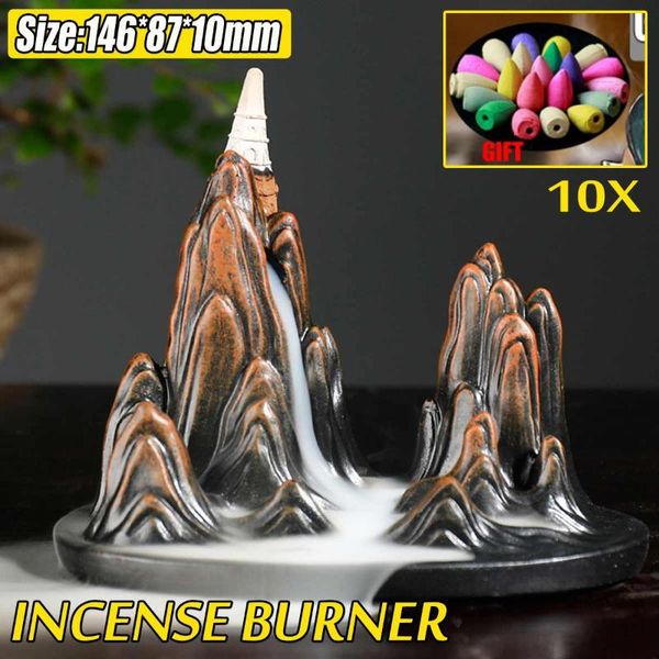 ceramic mountain smoke waterfall backflow incense burner censer holder decor furnace aromatic home office craft fragrance lamps
ceramic mountain smoke waterfall backflow incense burner censer holder decor furnace aromatic home office craft fragrance lamps