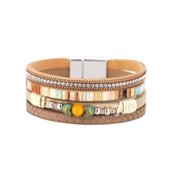 bangle ornapeadia pearl bracelet for women bohemian multilayer woven leather jewelry magnetic clasp wholesale, Black
bangle ornapeadia pearl bracelet for women bohemian multilayer woven leather jewelry magnetic clasp wholesale, Black