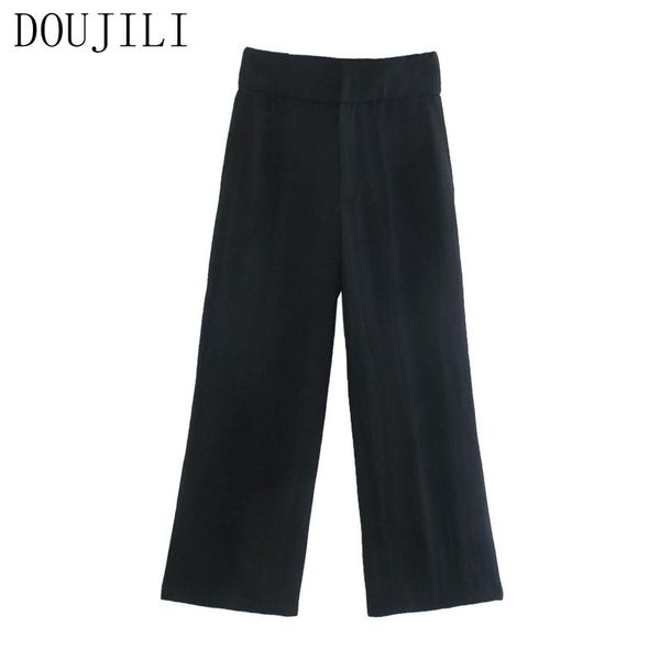 women's pants & capris doujili women clothes casual wearing high waist long wide loose black trousers for office ladies, Black;white
women's pants & capris doujili women clothes casual wearing high waist long wide loose black trousers for office ladies, Black;white
