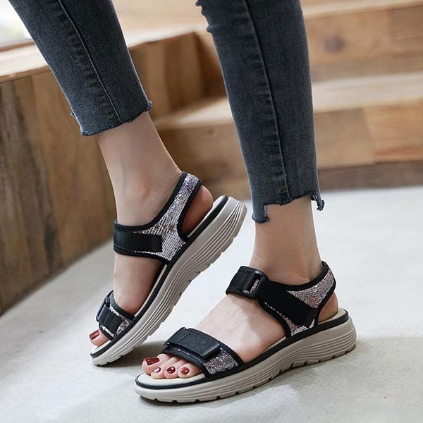 dress shoes wedges for women sandals 2021 fashion gladiator female sequin designer summer woman sandles large size, Black
dress shoes wedges for women sandals 2021 fashion gladiator female sequin designer summer woman sandles large size, Black