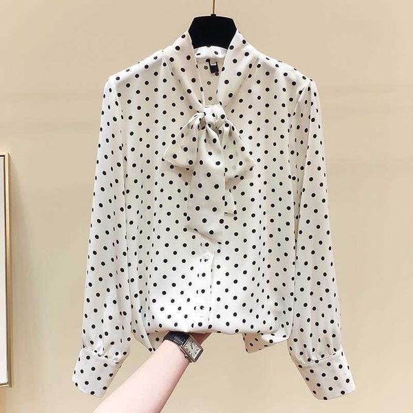 fashion women spring summer chiffon blouses casual long sleeve polka dot bow shirt blusas df3603 210609, White
fashion women spring summer chiffon blouses casual long sleeve polka dot bow shirt blusas df3603 210609, White