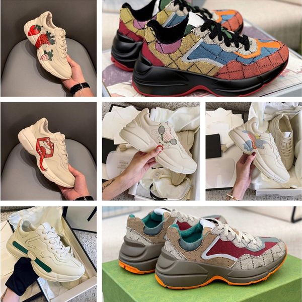 2021 rhyton designer shoes sneakers beige men trainers vintage luxury chaussures ladies shoe designers sneaker tennies with box size 35-45, Black
2021 rhyton designer shoes sneakers beige men trainers vintage luxury chaussures ladies shoe designers sneaker tennies with box size 35-45, Black