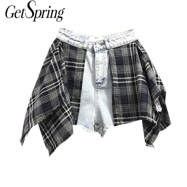 getspring women short patchwork irregular fake two jeans shorts asymmetry plus size high waist 210601, White;black
getspring women short patchwork irregular fake two jeans shorts asymmetry plus size high waist 210601, White;black