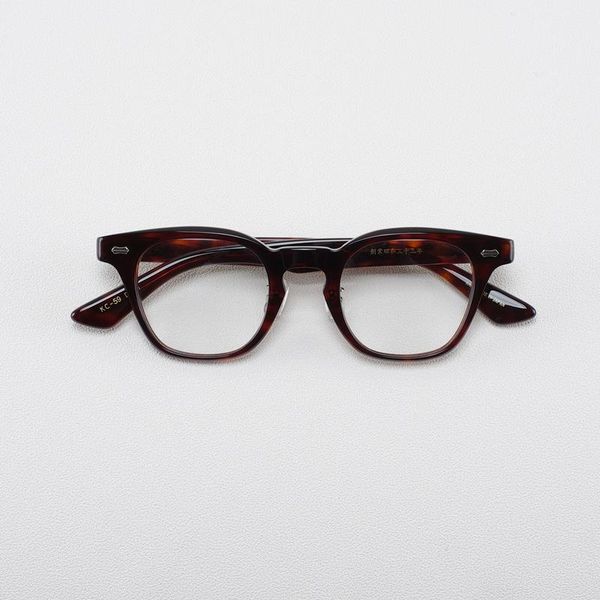 fashion sunglasses frames vintage acetate myopia eyeglass frame kc-59 hand craft women men unique inverted trapezoid design, Black
fashion sunglasses frames vintage acetate myopia eyeglass frame kc-59 hand craft women men unique inverted trapezoid design, Black