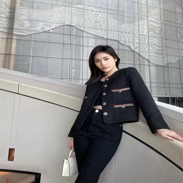 women's jackets 2021 autumn and winter small fragrant wind black gold storm woolen short jacket,, Black;brown
women's jackets 2021 autumn and winter small fragrant wind black gold storm woolen short jacket,, Black;brown