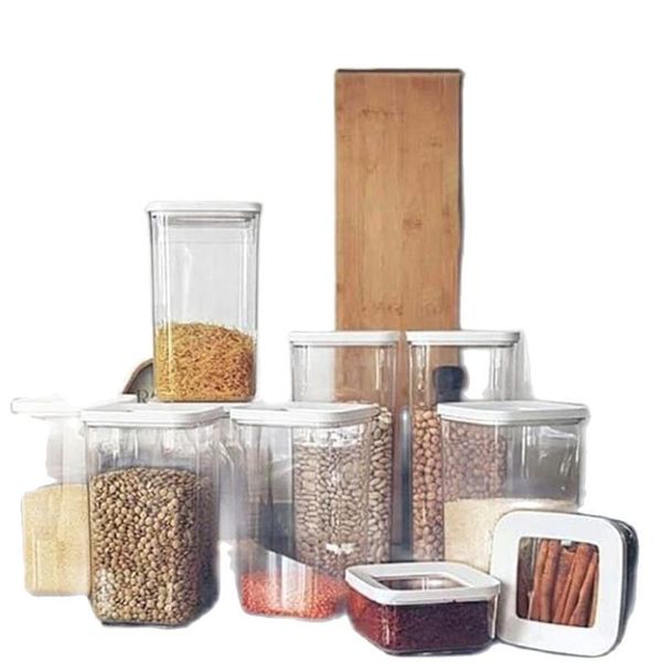 storage bottles & jars transparent food vacuum plastic container airtight kitchen organizer (250 ml-700 ml-900 ml-1200 ml-1900 ml) 3 pcs
storage bottles & jars transparent food vacuum plastic container airtight kitchen organizer (250 ml-700 ml-900 ml-1200 ml-1900 ml) 3 pcs