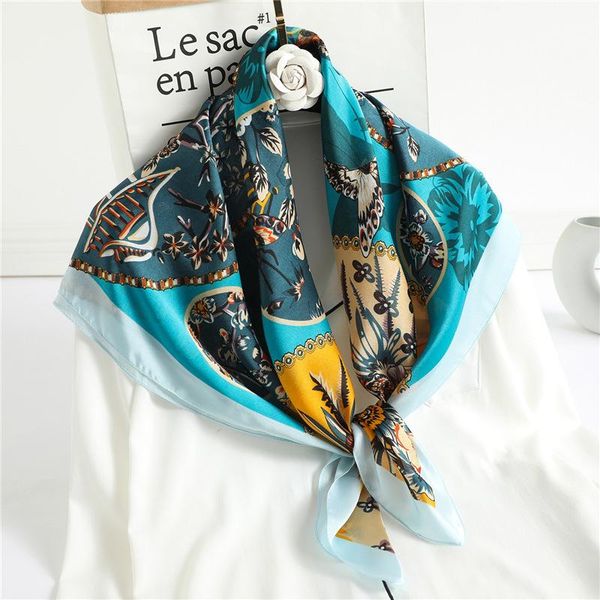 scarves 2021 fashion silk square scarf for women 90*90cm neck hair tie band bag warp soft neckerchief hijab headscarf female foulard, Blue;gray
scarves 2021 fashion silk square scarf for women 90*90cm neck hair tie band bag warp soft neckerchief hijab headscarf female foulard, Blue;gray