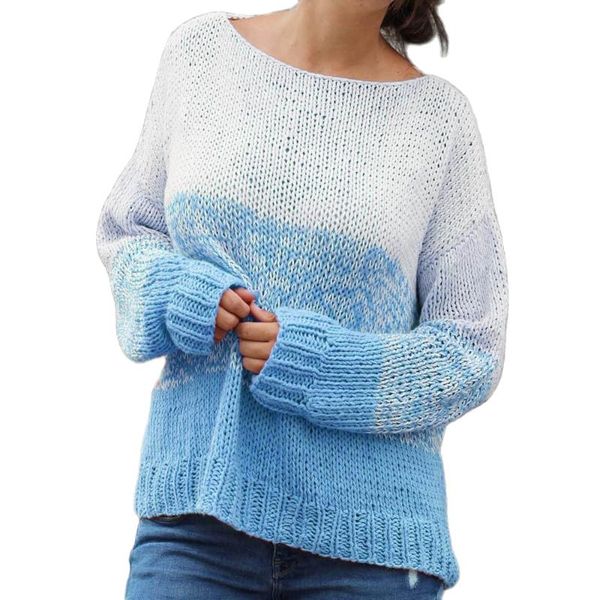 women's sweaters women winter 2021 fashion o neck long sleeve knitted jumper contrast stitching knit female loose pullover, White;black
women's sweaters women winter 2021 fashion o neck long sleeve knitted jumper contrast stitching knit female loose pullover, White;black