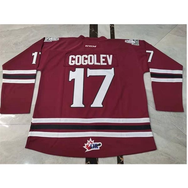 sjzl rare hockey jersey men youth women vintage guelph storm #17 pavel gogolev high school jerseys size s-5xl custom any name or number, Black
sjzl rare hockey jersey men youth women vintage guelph storm #17 pavel gogolev high school jerseys size s-5xl custom any name or number, Black
