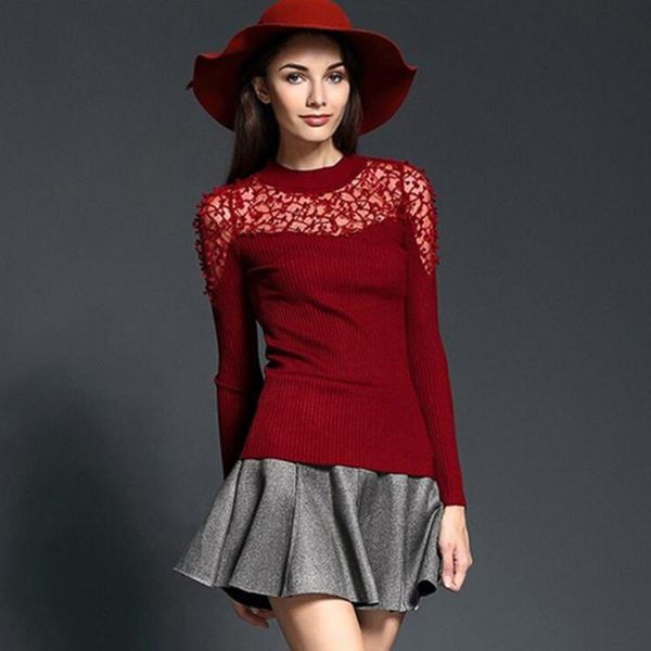 women's sweaters 2021 spring european and american women leisure loose openwork lace stitching long sleeve round neck thin knit sweater, White;black
women's sweaters 2021 spring european and american women leisure loose openwork lace stitching long sleeve round neck thin knit sweater, White;black