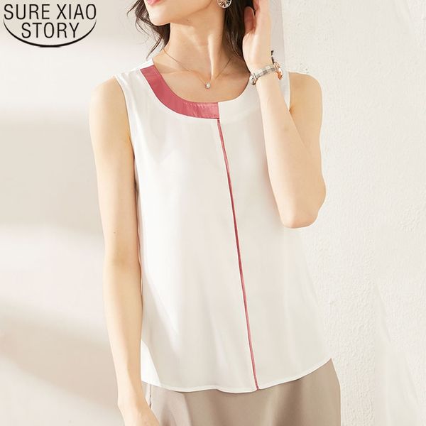 white tank female simple women vest contrast color satin outwear slim fit chiffon shirts summer blouse clothes 9612 210417
white tank female simple women vest contrast color satin outwear slim fit chiffon shirts summer blouse clothes 9612 210417