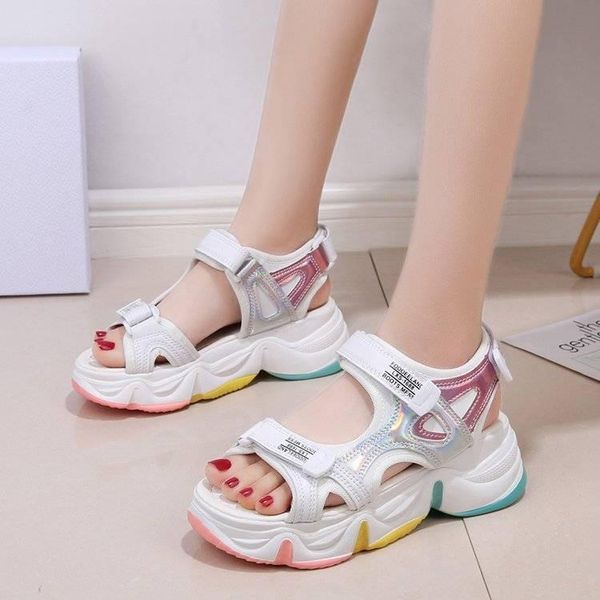 dress shoes women sandals summer 2021 thick bottom rainbow sole hook & loop shoe wedge with open toe platform, Black
dress shoes women sandals summer 2021 thick bottom rainbow sole hook & loop shoe wedge with open toe platform, Black