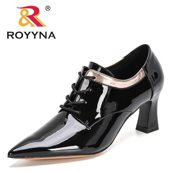 dress shoes royyna 2021 designers brand patent leather pumps women singles pointed toe boat ladies casual office woman, Black
dress shoes royyna 2021 designers brand patent leather pumps women singles pointed toe boat ladies casual office woman, Black