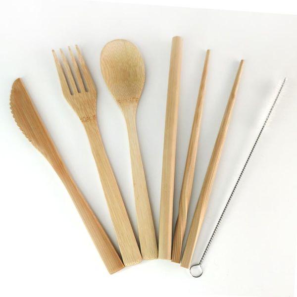 dinnerware sets 6pcs bamboo cutlery set wooden tableware natural eco friendly knife spoon fork handcraft woode portable
dinnerware sets 6pcs bamboo cutlery set wooden tableware natural eco friendly knife spoon fork handcraft woode portable