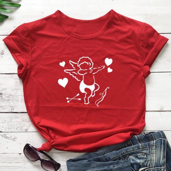 women's t-shirt funny cupid lover art valentine's day women graphic harajuku fashion aesthetic grunge 100% cotton tee tshirts, White
women's t-shirt funny cupid lover art valentine's day women graphic harajuku fashion aesthetic grunge 100% cotton tee tshirts, White