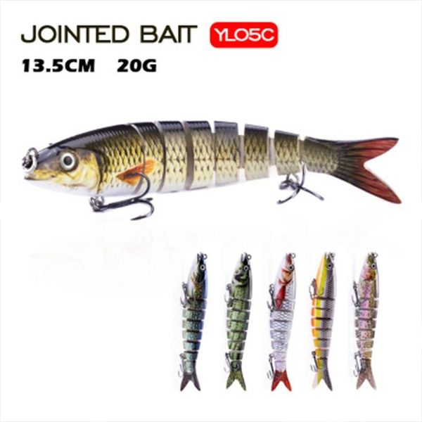 pcs create multi jointed fishing lures 135mm/20g crankbait 8 segments wobblers artificial fake bait hard swimbait hooks
pcs create multi jointed fishing lures 135mm/20g crankbait 8 segments wobblers artificial fake bait hard swimbait hooks