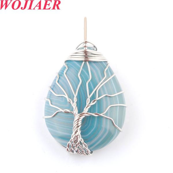 wojiaer tree of life blue onyx water drop twining pendant necklace chain silver colors collier elegant jewelry gifts do9104
wojiaer tree of life blue onyx water drop twining pendant necklace chain silver colors collier elegant jewelry gifts do9104
