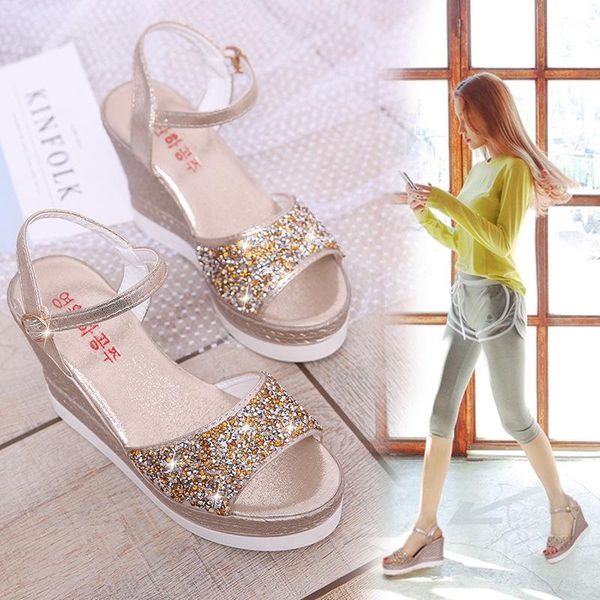 sandals women's fish mouth super high heel crystal ladies shoes 2021 summer buckle strap wedge rhinestones female pumps, Black
sandals women's fish mouth super high heel crystal ladies shoes 2021 summer buckle strap wedge rhinestones female pumps, Black