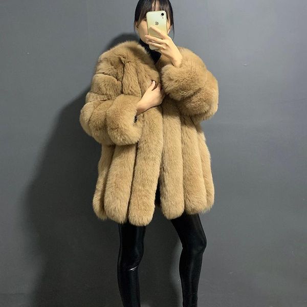 women's fur & faux rf20212 real coat for women long sleeve vertical striped winter thick natural, Black
women's fur & faux rf20212 real coat for women long sleeve vertical striped winter thick natural, Black