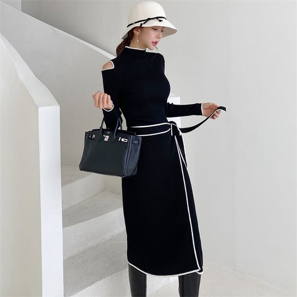 winter black knit sweater dresses korea ladies long sleeve warm party office for women clothing 210602, Black;gray
winter black knit sweater dresses korea ladies long sleeve warm party office for women clothing 210602, Black;gray