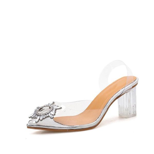women's sandals women transparent slides woman pointed toe lady elegant pvc shoes female slingbacks 2021 summer plus size, Black
women's sandals women transparent slides woman pointed toe lady elegant pvc shoes female slingbacks 2021 summer plus size, Black