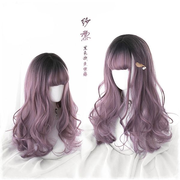 harajuku womens gothic sweet lolita long curly synthetic hair dyed cosplay wig + wig cap, Black
harajuku womens gothic sweet lolita long curly synthetic hair dyed cosplay wig + wig cap, Black