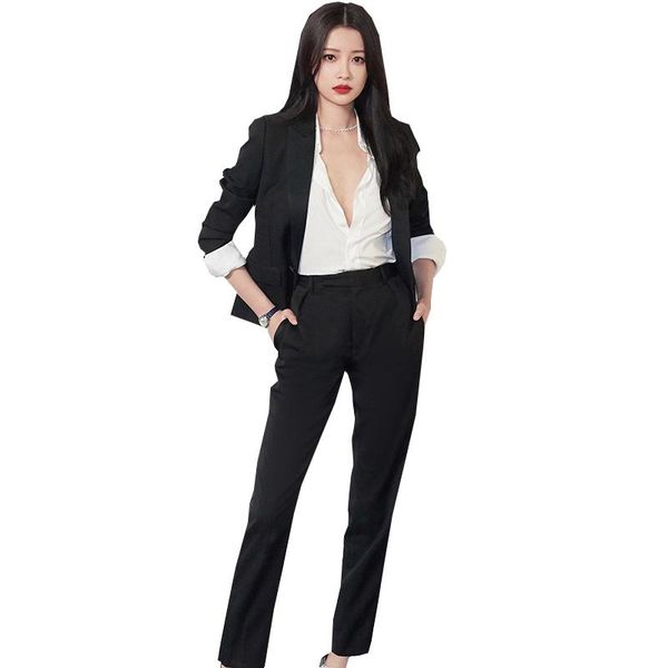 women's two piece pants suits work fashion pant women 2 set for female blazer jacket & trouser office lady suit feminino, White
women's two piece pants suits work fashion pant women 2 set for female blazer jacket & trouser office lady suit feminino, White