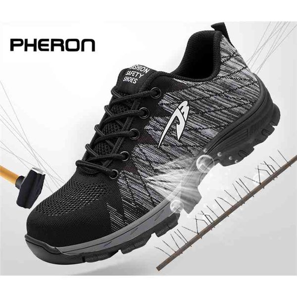 outdoor men and women safety boots breathable shoes steel toe puncture-proof workers sneakers shoes woman men 210923, Black
outdoor men and women safety boots breathable shoes steel toe puncture-proof workers sneakers shoes woman men 210923, Black