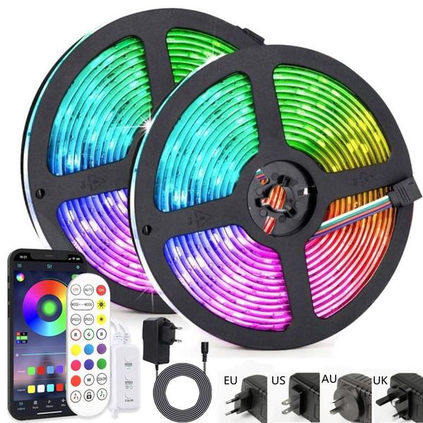 strips led strip light remote bluetooth smart wifi phone app control rgb smd flexible diode lamp tape+adapter 25m 30m backlighting
strips led strip light remote bluetooth smart wifi phone app control rgb smd flexible diode lamp tape+adapter 25m 30m backlighting