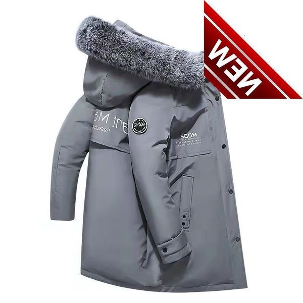 men's winter jackets warm windproof white duck down coats fur collar long jacket gray black parkas male
men's winter jackets warm windproof white duck down coats fur collar long jacket gray black parkas male