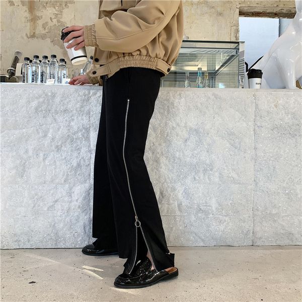 men's pants punk gothic vintage harem pant straight trousers men women side zipper loose streetwear hip hop casual wide leg male 013x, Black
men's pants punk gothic vintage harem pant straight trousers men women side zipper loose streetwear hip hop casual wide leg male 013x, Black