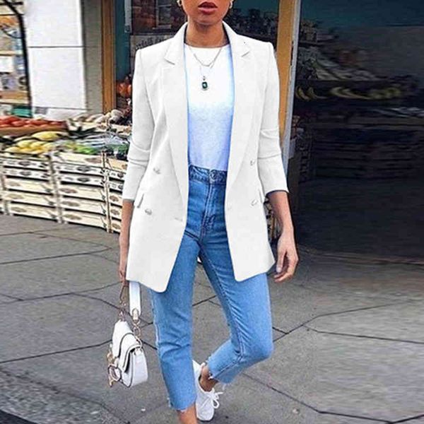 women's suits & blazers feminino casual botão solto moda casacos streetwear manga longa primavera outono sólido terno blazer feminino t, White;black
women's suits & blazers feminino casual botão solto moda casacos streetwear manga longa primavera outono sólido terno blazer feminino t, White;black
