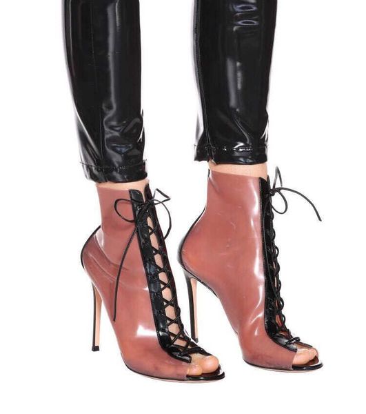 boots high heeled cool with thin heel and fish beak cross belt on runway of 2021, Black
boots high heeled cool with thin heel and fish beak cross belt on runway of 2021, Black