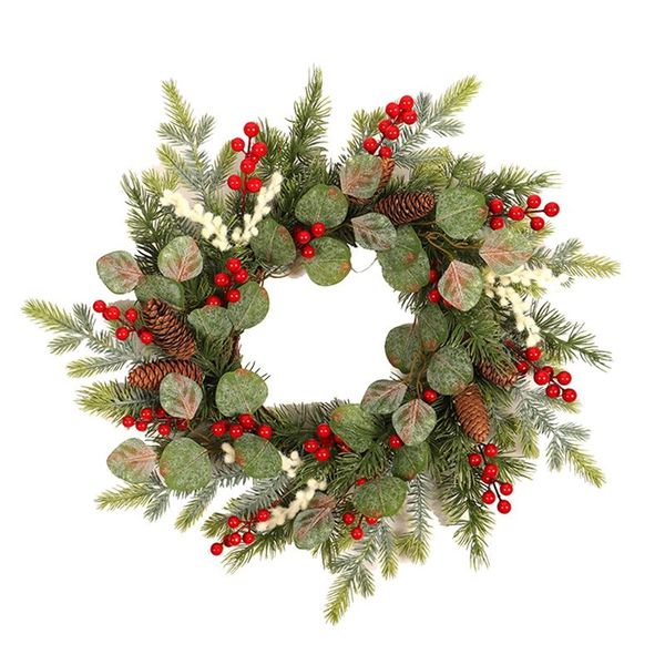 novelty items artificial eucalyptus pine berry wreath for front door wall window fireplace farmhouse home christmas decoration
novelty items artificial eucalyptus pine berry wreath for front door wall window fireplace farmhouse home christmas decoration