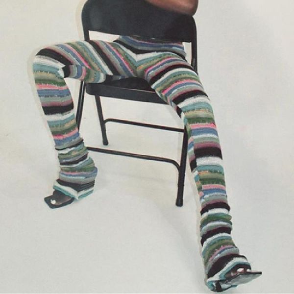 women's pants & capris colorful striped trendy knitted trousers random printed high waist slim fit daily streetwear casual wild women l, Black;white
women's pants & capris colorful striped trendy knitted trousers random printed high waist slim fit daily streetwear casual wild women l, Black;white
