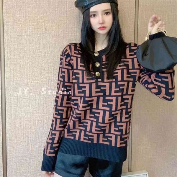70% outlet online high version net red same early autumn double full printed jacquard button knitted sweater versatile age reducing blouse w, Black;brown
70% outlet online high version net red same early autumn double full printed jacquard button knitted sweater versatile age reducing blouse w, Black;brown