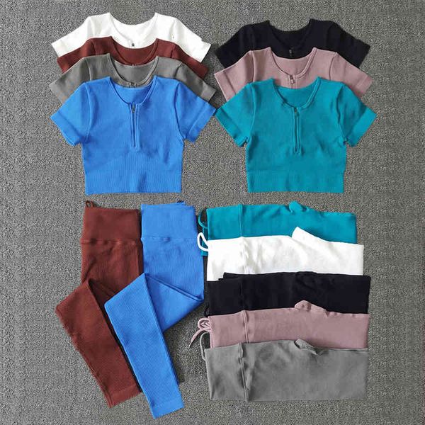 women's tracksuits seamless women yoga set workout sportswear gym clothes fitness woman short sleeve crop high waist leggings sports su, Gray
women's tracksuits seamless women yoga set workout sportswear gym clothes fitness woman short sleeve crop high waist leggings sports su, Gray