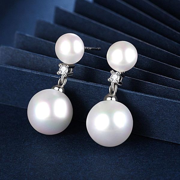 stud kofsac simple fashion double pearl earrings lady jewelry 925 sterling silver for women anniversary accessories, Golden;silver
stud kofsac simple fashion double pearl earrings lady jewelry 925 sterling silver for women anniversary accessories, Golden;silver