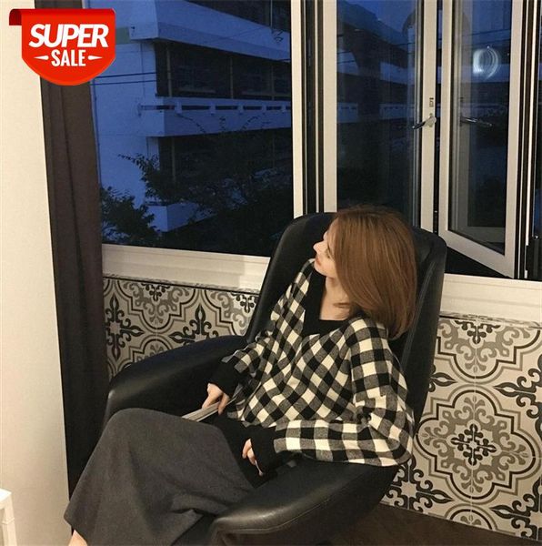 south korea's dongdaemun~ cashmere plaid v-neck sweater pullover loose, lazy #z66a, Black
south korea's dongdaemun~ cashmere plaid v-neck sweater pullover loose, lazy #z66a, Black