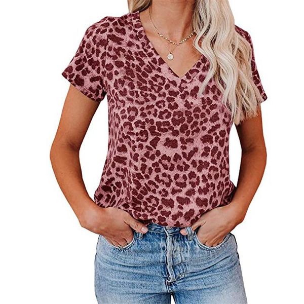 women's t-shirt 2021 woman tshirts leopard v-neck summer camouflage short casual basic shirt streetwear drop ship clothing women, White
women's t-shirt 2021 woman tshirts leopard v-neck summer camouflage short casual basic shirt streetwear drop ship clothing women, White