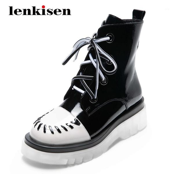 boots lenkisen 2021 western genuine leather mixed colors round toe thick low heel zip fashion modern cozy ankle l1f11, Black
boots lenkisen 2021 western genuine leather mixed colors round toe thick low heel zip fashion modern cozy ankle l1f11, Black