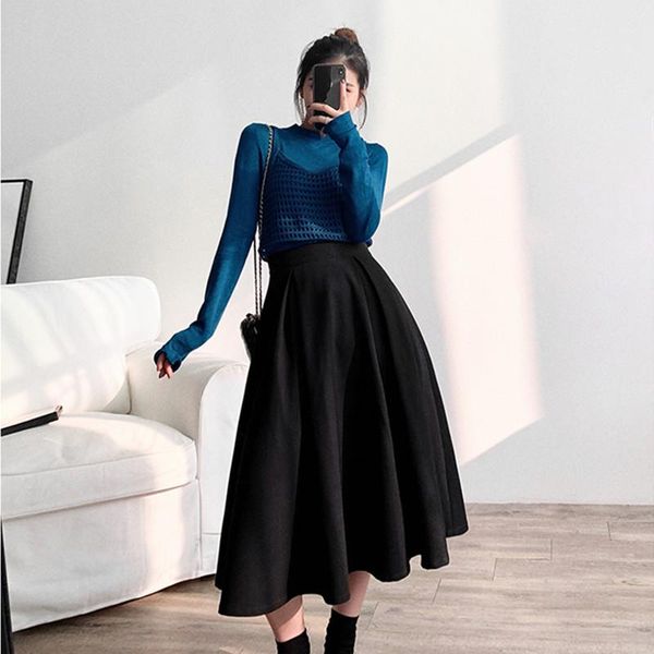 skirts vintage skirt 2021 female french style plus size high waisted midi pleated women's middle long spring autumn winter, Black
skirts vintage skirt 2021 female french style plus size high waisted midi pleated women's middle long spring autumn winter, Black
